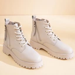 Genuine Leather Ankle Boots Women Autumn 2026 New Double Zipper Women's Ankle Boots Platform Thick Heel Motorcycle Boots Women