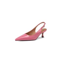 Krazing Pot Genuine Leather Snake Patterns Big Size 42 High Heels Pointed Toe Summer Shoes Slingback Buckle Straps Women Pumps