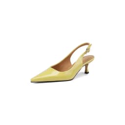 Krazing Pot Genuine Leather Snake Patterns Big Size 42 High Heels Pointed Toe Summer Shoes Slingback Buckle Straps Women Pumps