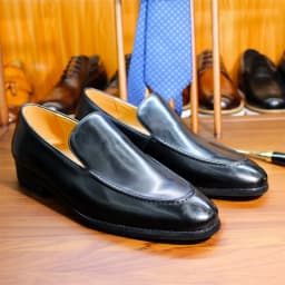Handmade Genuine Leather Men's Loafers Pointed Toe Fashion Shoes for Social Formal Wedding Dress Pure Style
