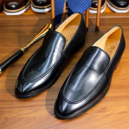 Handmade Genuine Leather Men's Loafers Pointed Toe Fashion Shoes for Social Formal Wedding Dress Pure Style