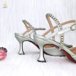 QSGFC High Quality Women's Pumps And Bag Silver Color Full Of Rhinestones High-Grade Materials For Nigerian Wedding Party
