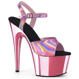 Pink 7-inch heels, 17cm electroplated stilettos from sexy clubs, and models' pole dancing sandals