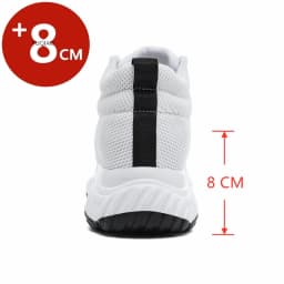 Summer Plus Size Men Invisible Height Increasing Sneakers 8cm Breathable Mesh Casual Sports Outdoor Comfortable Elevator Shoes