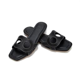 PG PATSY GARIS Niche Brand Women's Slippers Fashion Design Multifunctional Outdoor Style Women's Flat Slippers Solid Color