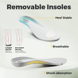 FitVille Wide Walking Shoes Retro Sports Dad Shoes for Women Comfortable Casual Sneakers With Arch Support Large Size Top Brand