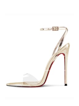 European and American Sexy Champagne Colored High Heels New Pointed Toe Open Toe Straight Buckle Sandals Women's Plus Size Shoes