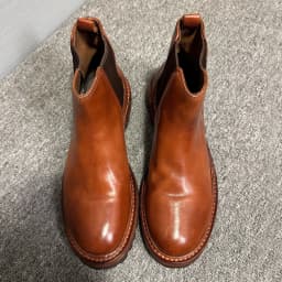 YETTIES Men's Premium Horsehide Chelsea Boots, Handmade Soft Leather Vintage High Top Boots with Genuine Sole, Autumn Winter New