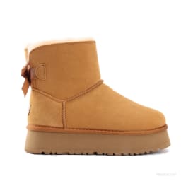New winter snow boots bow thick soled boots long tube women's style