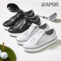 [Apgr] Women's Genuine Cowhide Leather Dial Golf Shoes Spikeless Screen Golf Shoes Parkball Shoes Td01