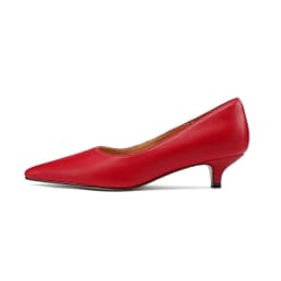 SmallHut New Trend Spring Summer Split Leather Women Pumps Classic Ladies Brown Red Black Party Shoes Sexy Pointed Toe Heels