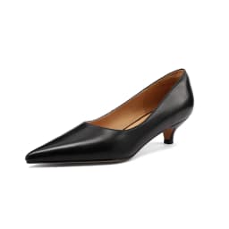 SmallHut New Trend Spring Summer Split Leather Women Pumps Classic Ladies Brown Red Black Party Shoes Sexy Pointed Toe Heels