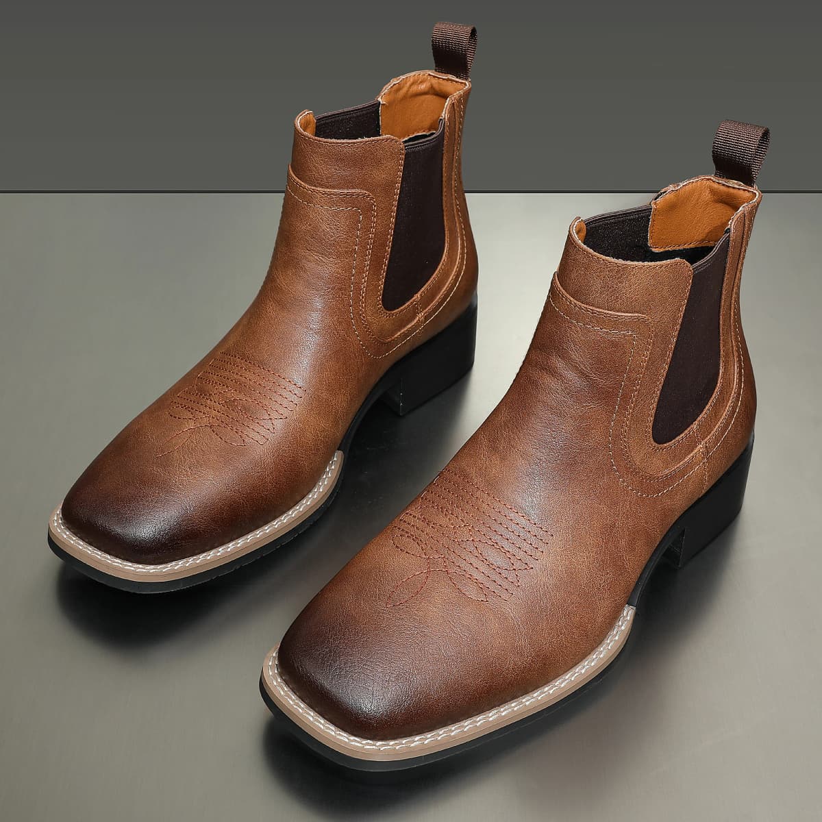 Men's Fashion Chelsea Boots in Three Colors, Comfortable and Versatile with Rubber Compound Outsole