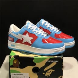 A BATHING APE Men All Black Shark BAPESTA Casual Plarfom Shoes Unisex Women Slip-Resistant Outdoor Soft Walking Sneakers