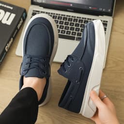 2026 New Men Slip on Loafers Shoes EU39-46 Big Size Light Platform Casual Walking Board Shoes