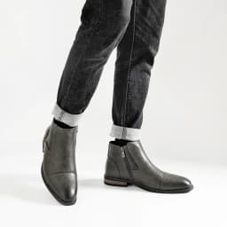 Men's Comfortable Ankle Leather Boots Men's Fashion Brand