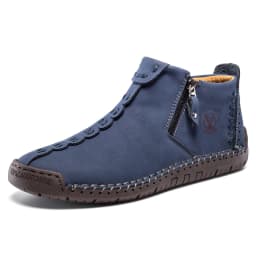 FLYLAND Men'S Fashion Vintage Classical Handmade Dress Boot Chukka Boot Daily Casual Work Office Shoe