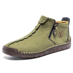 FLYLAND Men'S Fashion Vintage Classical Handmade Dress Boot Chukka Boot Daily Casual Work Office Shoe