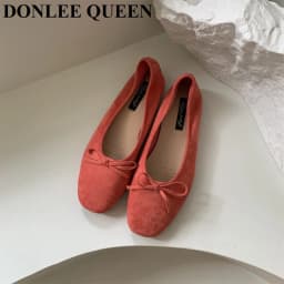 DONLEE QUEEN 2026 Summer Flats Ballet Shoes Women Slip On Loafers Round Toe Shallow Bowtie Ballerina Soft Moccasin zapatos mujer