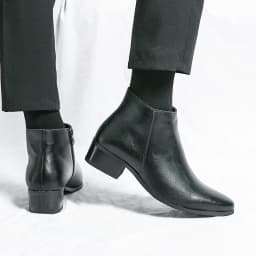 Boots Chelsea Leather Men Ankle Shoes Wedding Formal Man Business Winter Warm Height Increase 5cm