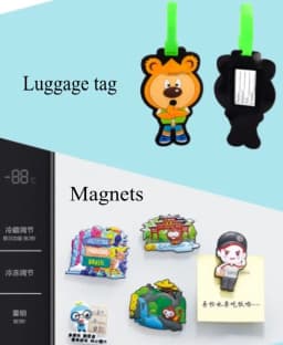 Wholesale Custom Made OEM ODM 2D 3D PVC Charms Shoe Charms Company Logo Keychain Brooches Bookmarks Straw Charms Magnets