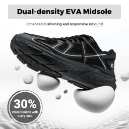 FitVille Mens Walking Shoes Wide Width Thicker Cushioning Sneakers Extra Wide Shoes for Men Bouncy Shoes Non Slip Workout Gym Athletic Sneakers