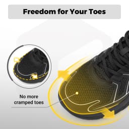 FitVille Mens Walking Shoes Wide Width Thicker Cushioning Sneakers Extra Wide Shoes for Men Bouncy Shoes Non Slip Workout Gym Athletic Sneakers
