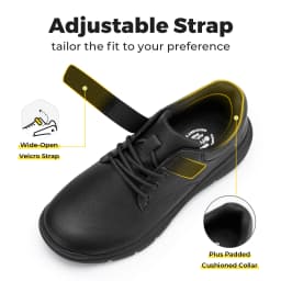 Fitville Men’s Dress Shoes Extra Wide Toe Leather Formal Business Diabetic Shoes for Men Comfortable Walking Footwear Size 50
