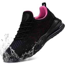 Larnmern Women's Non Slip Work Shoes Chef Restaurant Waterproof Walking Sneakers Slip Resistant Breathable Shoes