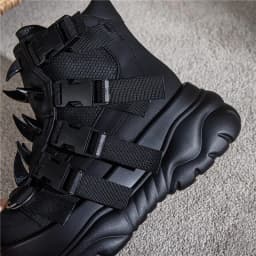 2025 New Women Punk Rivet Muffin Platform Sports Retro Rivets Heavy Metal Short Boots