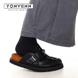 New Tabi shoes men's and women's leather slippers breathable split toe shoes thick soled Boken shoes with a sense of luxury