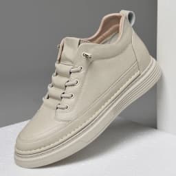 Men Internal Height Increasing Oxford Shoes Casual Leather Shoes Fashion Internal Height Increasing Shoes Outdoor Male Sneakers