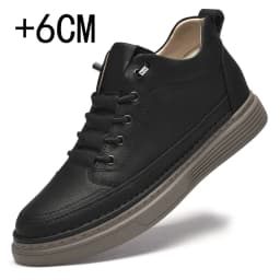 Men Internal Height Increasing Oxford Shoes Casual Leather Shoes Fashion Internal Height Increasing Shoes Outdoor Male Sneakers