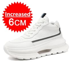 Luxury Elevator Shoes Men's Sneakers Height Increasing Invisible 6 8 10CM Heighten Sports Man Taller Lift White Thick Sole Shoes