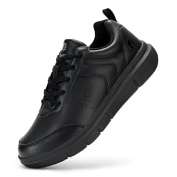 FitVille Wide Width Men's Leather Oxford Dress Shoes, Comfortable All-Day Wear Business Formal Walking Shoes for Office Daily