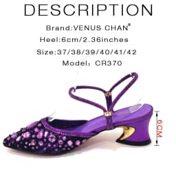 Women Purple Rhinestone Shoes Matching Bag Set Italian Design Chunky Heel Pumps Tassel Clutch Purse Nigeria Wedding Party Dress