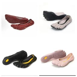 Vibram FiveFingers VI-B Ladies Five Finger Barefoot Shoes Mesh Ventilation Design Shock Absorbing Yoga Dance Daily Walking Flat Trainers