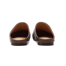 SmallHut New Trend Summer Split Leather Women Mules Fashion Lady Black Brown Low Heels Round Closed Toe Party Shoes Plus Size 43