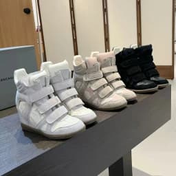 Fall Winter High Top Women's Casual Shoes Thick Bottom Heightening Magic Tape Sports Shoes Fashionable Splice Color Design