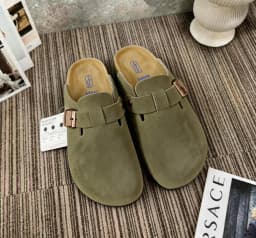 Summer New Arrival Retro Closed‑Toe Cork Platform Sandals Unisex, Non‑Slip Thick Sole Outdoor Streetwear Beach Casual Slides
