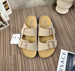 Summer New Arrival Retro Closed‑Toe Cork Platform Sandals Unisex, Non‑Slip Thick Sole Outdoor Streetwear Beach Casual Slides