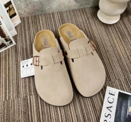 Summer New Arrival Retro Closed‑Toe Cork Platform Sandals Unisex, Non‑Slip Thick Sole Outdoor Streetwear Beach Casual Slides