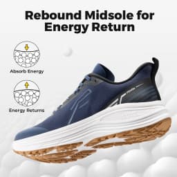 Fitville Men's Sports Shoes Wide Athletic Trainers Sneakers Lightweight Thick Sole Jogging Shoes for Men Cushioned Arch Support