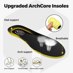 Fitville Men's Sports Shoes Wide Athletic Trainers Sneakers Lightweight Thick Sole Jogging Shoes for Men Cushioned Arch Support