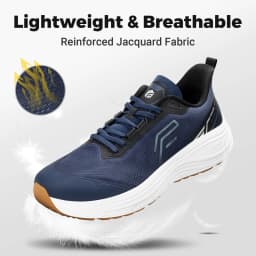 Fitville Men's Sports Shoes Wide Athletic Trainers Sneakers Lightweight Thick Sole Jogging Shoes for Men Cushioned Arch Support