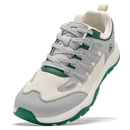 HOBIBEAR Unisex Wide Toe Walking Shoes Lace-Up Cross Trainers Outdoor Travel Artificial Leather Mesh Running Shoes