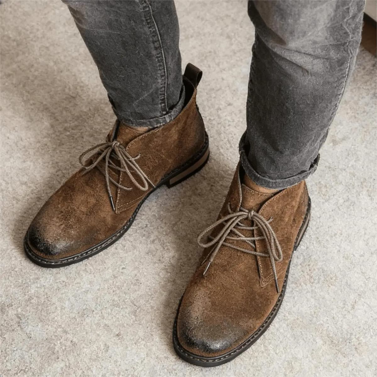 Leather Boots Retro Comfortable Brand Retro Fashion 2026 Ankle Boots