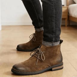 Leather Boots Retro Comfortable Brand Retro Fashion 2026 Ankle Boots