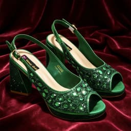 Elegant Italian-Inspired High Heels and Matching Bag Set for Women - Perfect for Weddings and Parties - Trendy Fashion