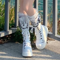 Brand New Ladies Goth Platform Ankle Boots Fashion Buckle Zip Rivet Punk Wedges High Heels Womens Boots Party Street Woman Shoes